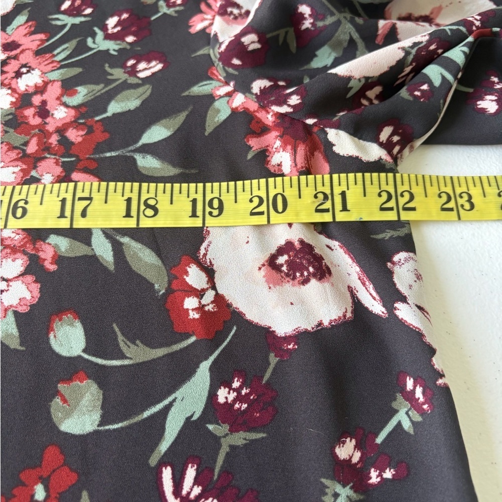 Loft Floral Bell Long Sleeve Boho Cottagecore Office Brunch Size L‎ Feminine - Picture 10 of 11